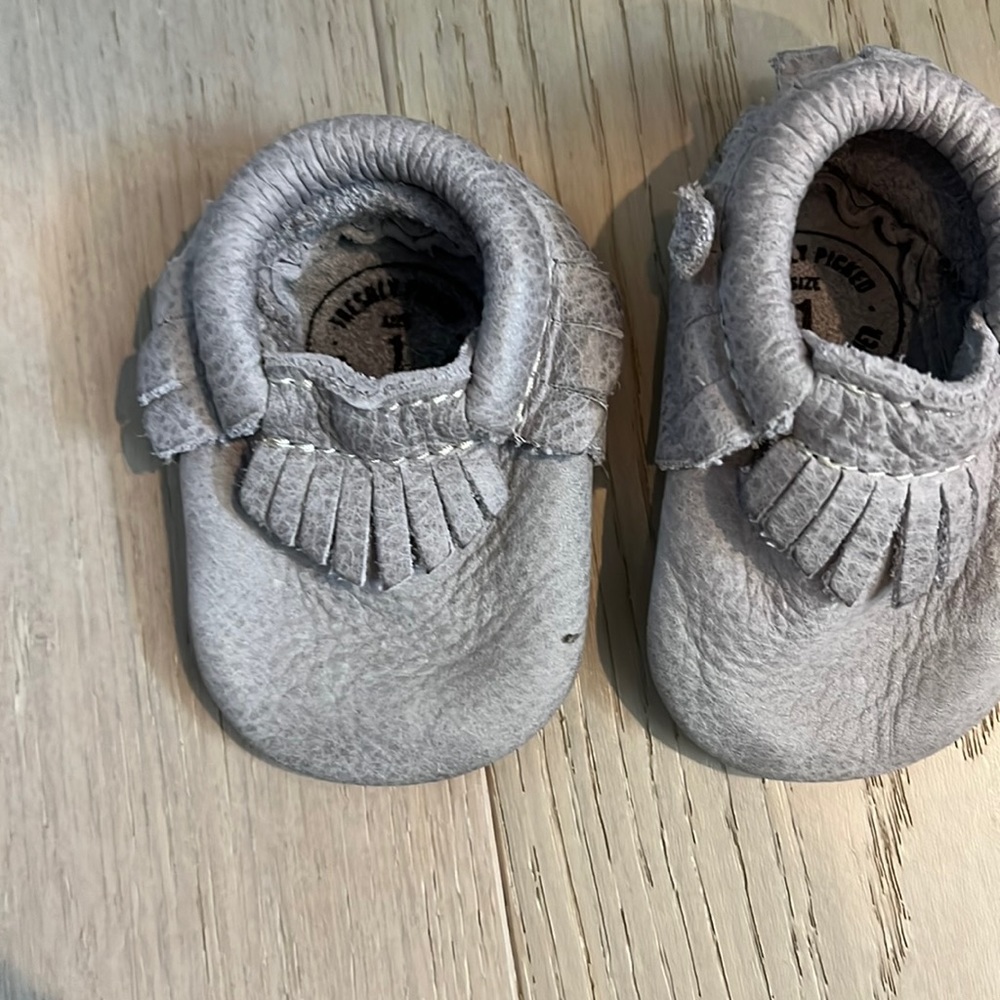 Freshly picked baby moccasins